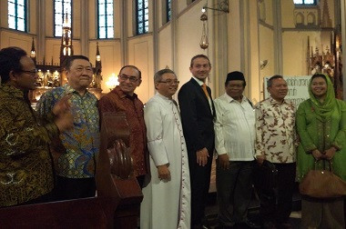 Menlu Denmark Kagumi Posisi Istiqlal dan Katedral yang Berhadapan 