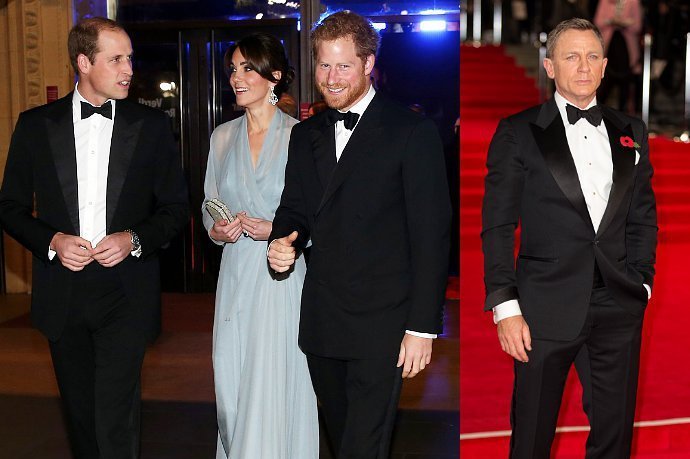 Anggota Keluarga Kerajaan Inggris Hadiri Gala Premiere 'Spectre' 