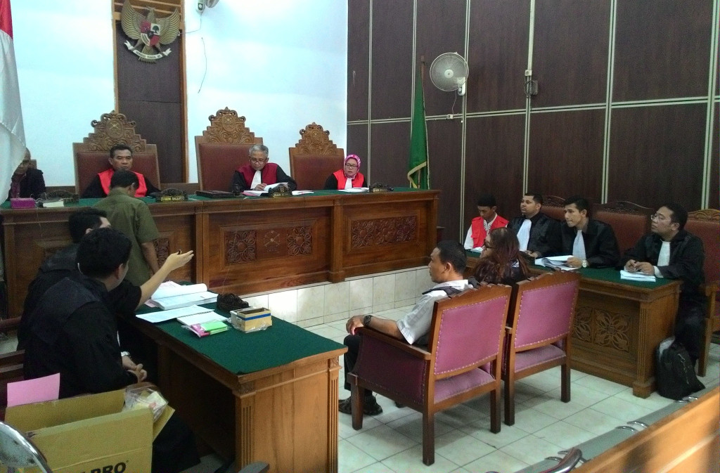 Persidangan kasus pembunuhan Alfisahrin atau Deudeuh alias Tata Chubby di PN Jaksel,--Foto: MTVN/Ilham Wibowo