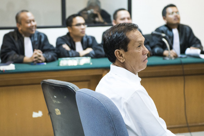 Terdakwa kasus suap korupsi penerimaan hadiah dari PT Mitra Maju Sukses Adriansyah menjalani sidang perdana di Pengadilan Tipikor, Jakarta, Senin (24/8).--Foto: Antara/M Agung Rajasa