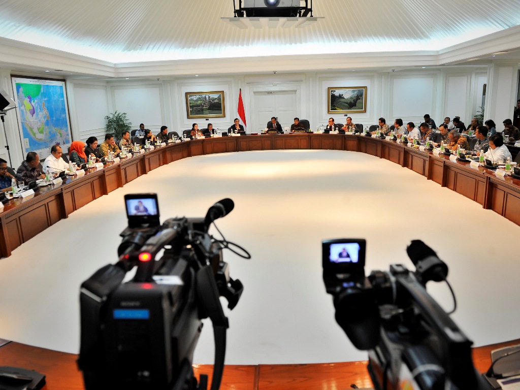 Rapat Kabinet. ANTARA/Yudhi Mahatma
