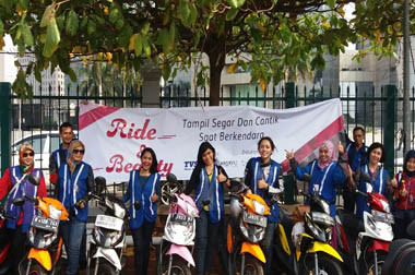 TVS Ride & Beauty, Pengendara Wanita Bukan Musuh Jalanan  