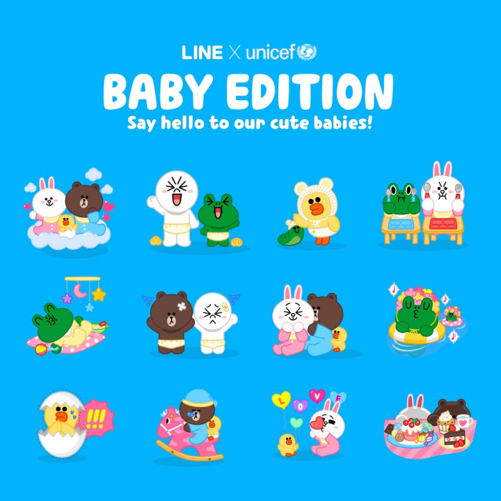 Dukung UNICEF, LINE Luncurkan Satu Set Stiker Baru 