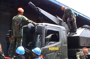 4 Meriam Anti Serangan Udara Tiba di Pontianak  