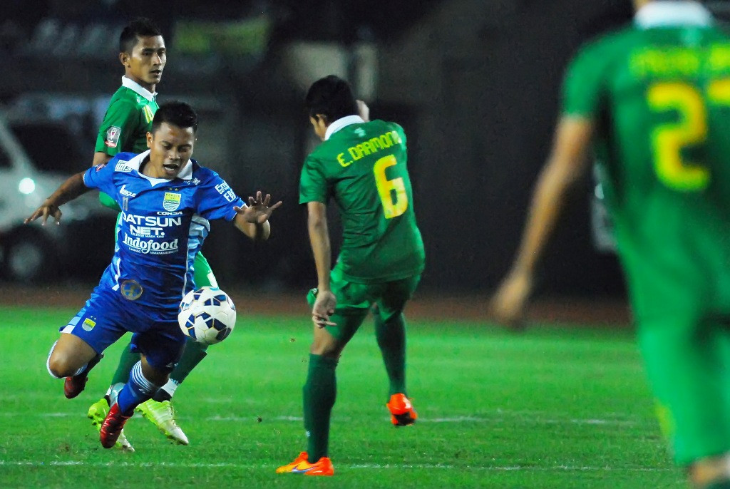 Evan Dimas (nomor punggug 6) ditargetkan tembus babak final (Foto: ANTARA FOTO /AGUS BEBENG)