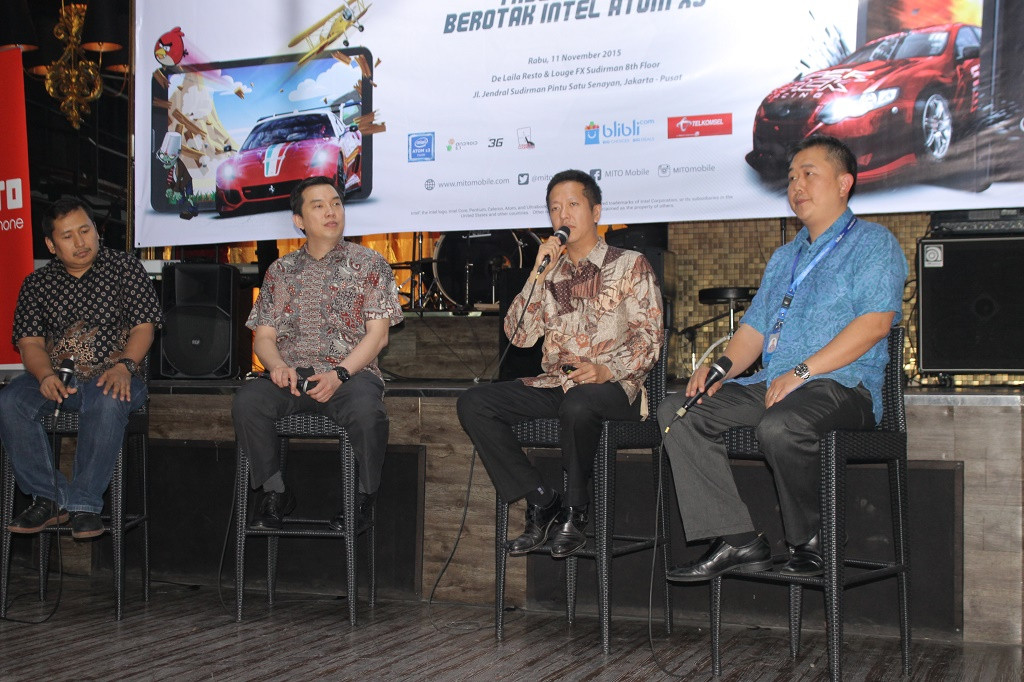 Acara peluncuran MITO T35 Fatasy Tablet di Jakarta, Rabu (11/11/2015). MTVN/MAMDUH