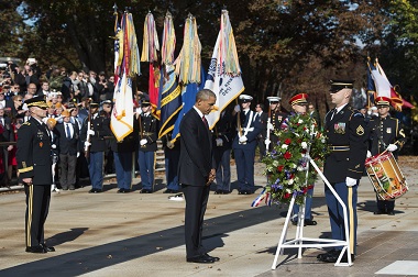 Obama Kenang Jasa Pahlawan di Hari Veteran