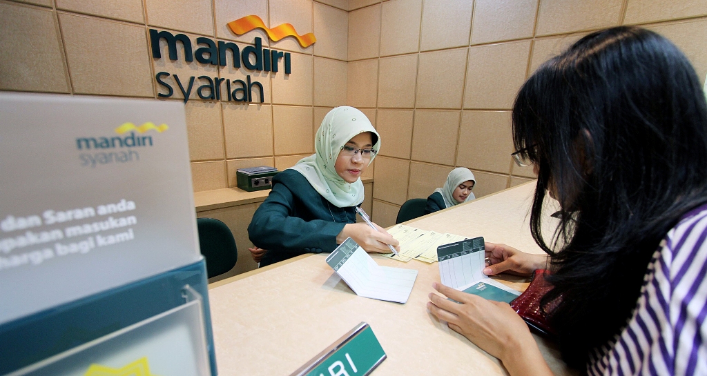 Ilustrasi Bank Syariah Mandiri (MI/ANGGA YUNIAR)