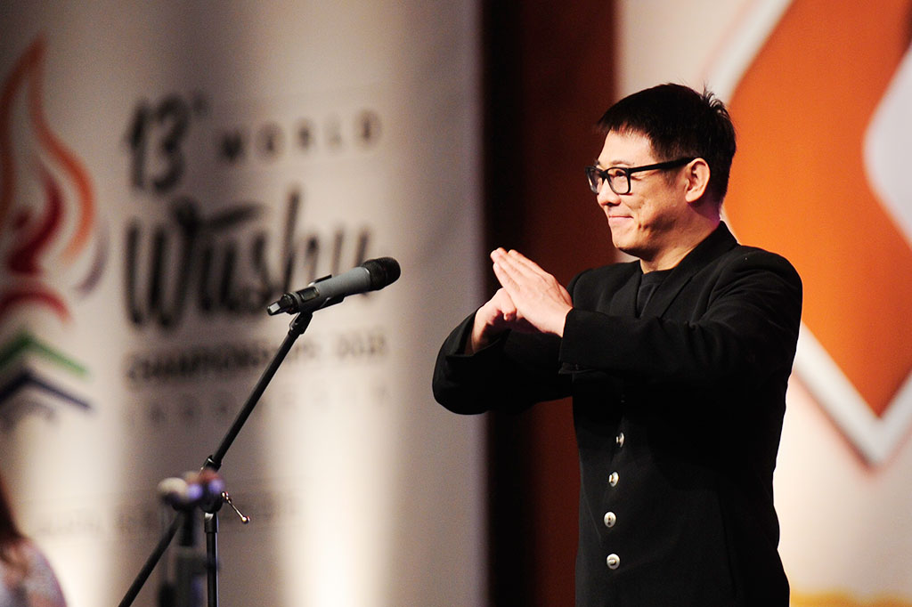 Jet Li Hadiri Pembukaan Kejuaraan Dunia Wushu di JCC