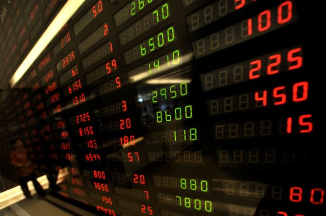 Ilustrasi perdagangan di bursa efek. (ANTARAFOTO)