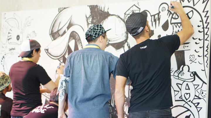 Seniman Internasional Ramaikan Pembukaan Indonesia Comic Con dengan Secret Walls  