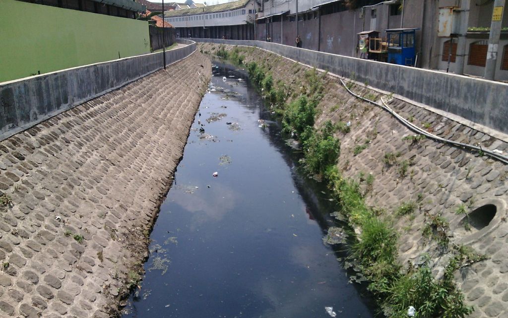  Kali Jenes, salah satu anak sungai Bengawan Solo. Foto: Metrotvnews.com/Pythag