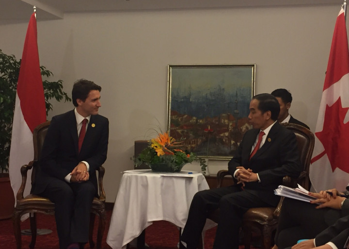 Presiden Jokowi Bertemu PM Trudeau