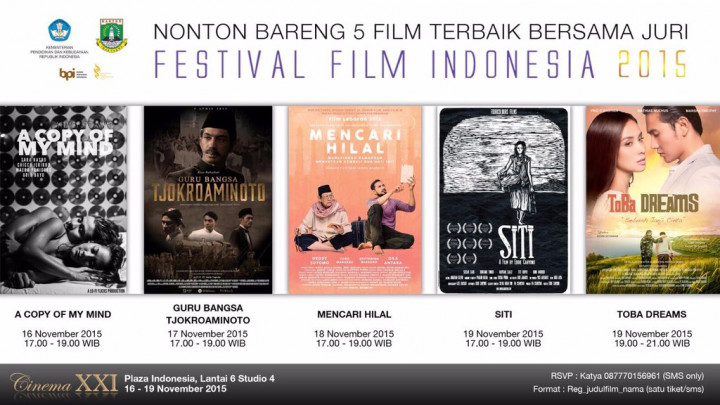 FFI Gelar Nobar 5 Nominator Film Terbaik