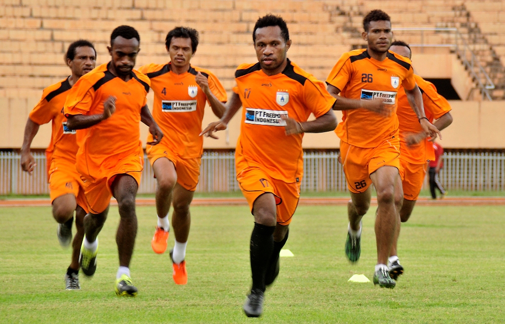 Skuat Persipura Jayapura. (Foto: Ant/Indrayadi TH) 
