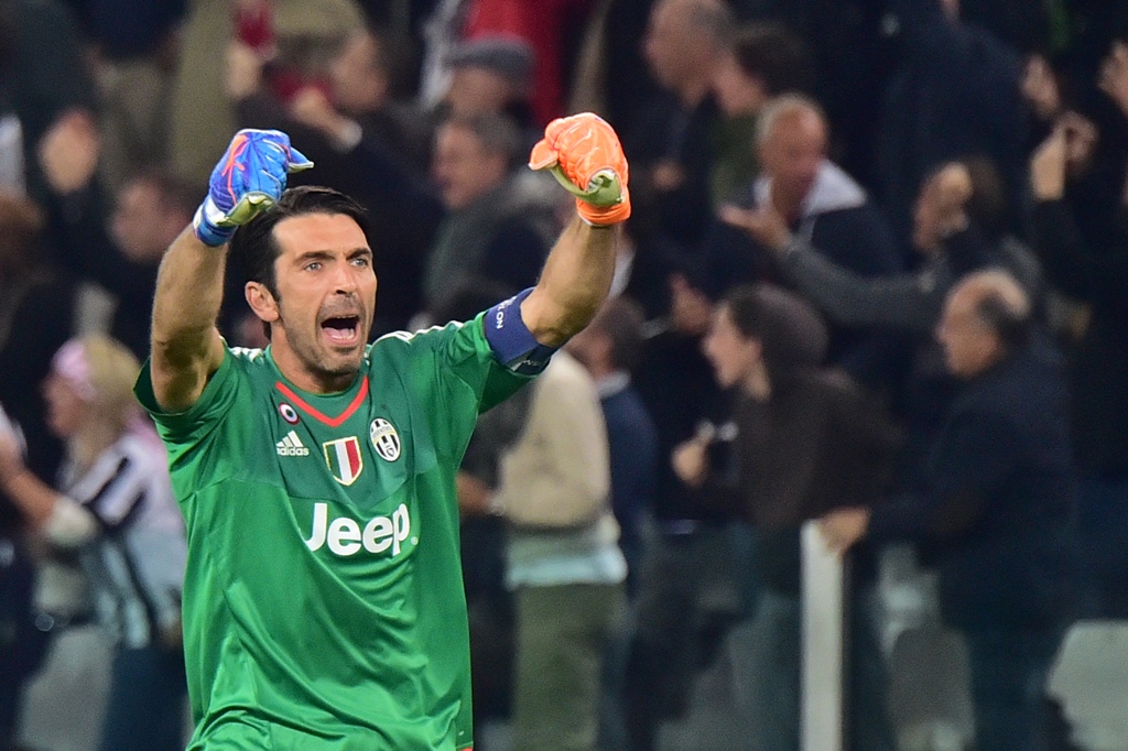 Laga melawan Milan menandai 20 tahun kiprah Buffon sebagai pesepak bola profesional (AFP)