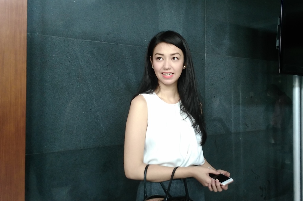 Velove & Marshanda di PN Tipikor Jakpus. (Foto:MTVN/Anindya Legia)