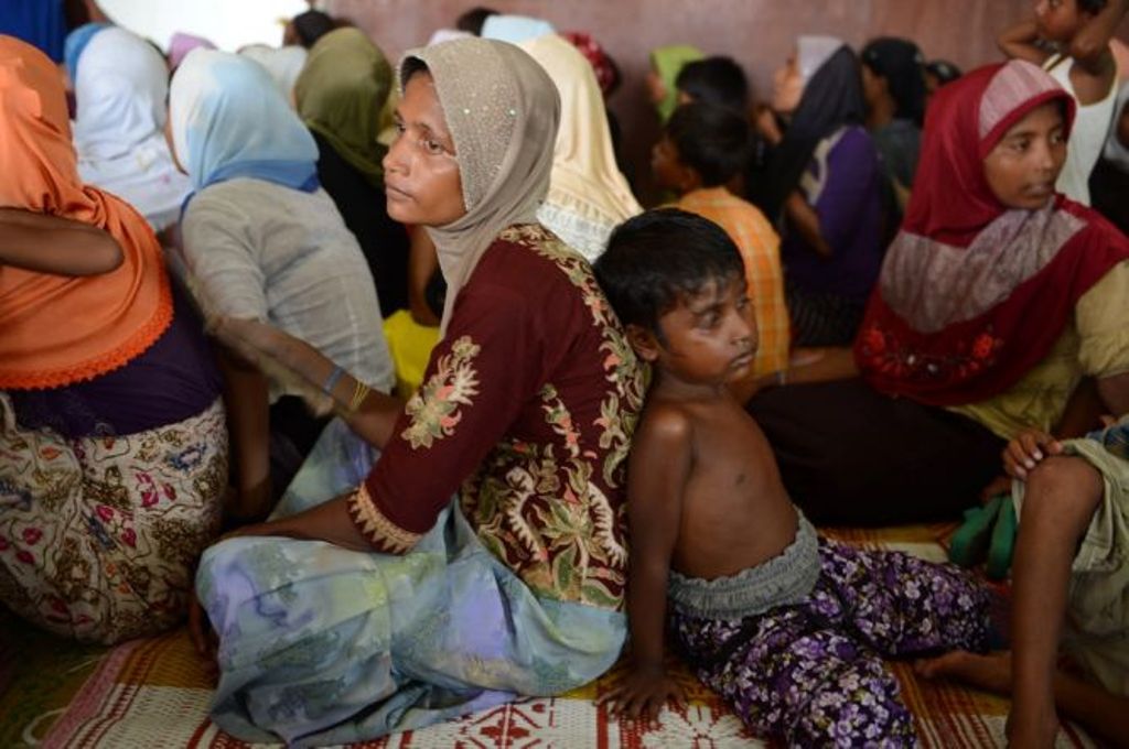 Rohignya refugees in Aceh (Photo: AFP)