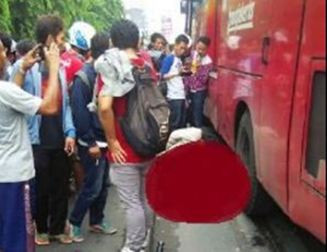 Lagi, Transjakarta Tabrak Pengendara Motor 