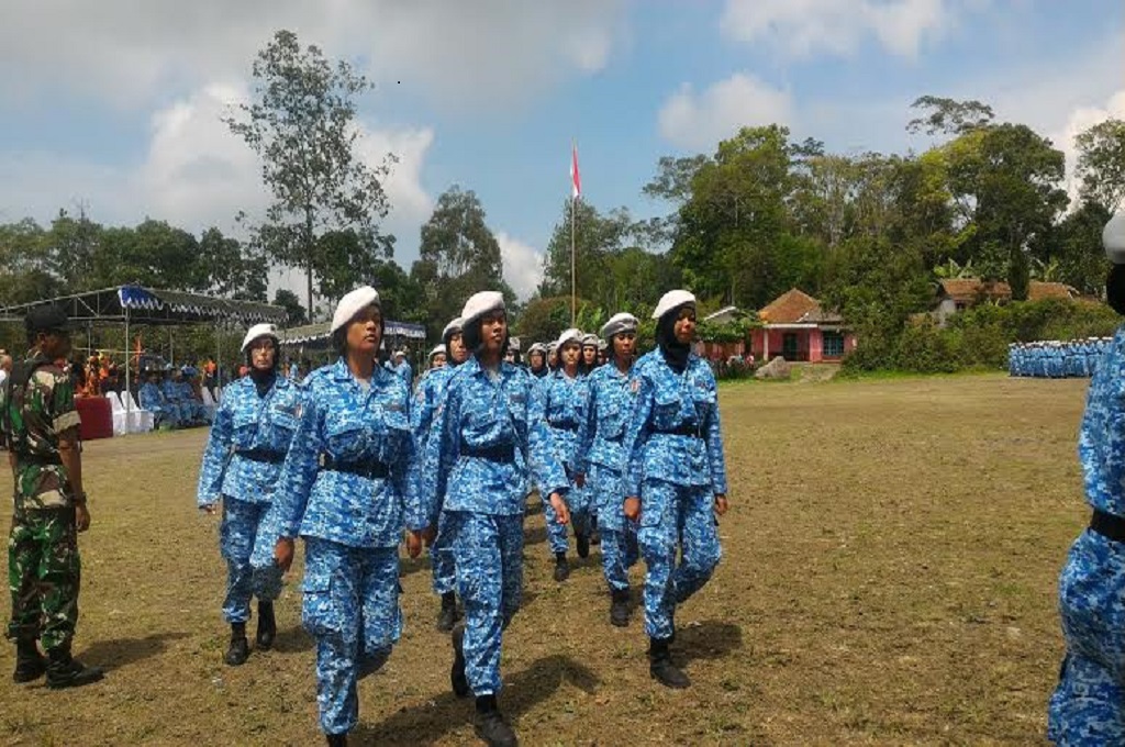 Sejumlah perempuan ikut program Bela Negara di Yogyakarta, MTVN - Patricia Vicka