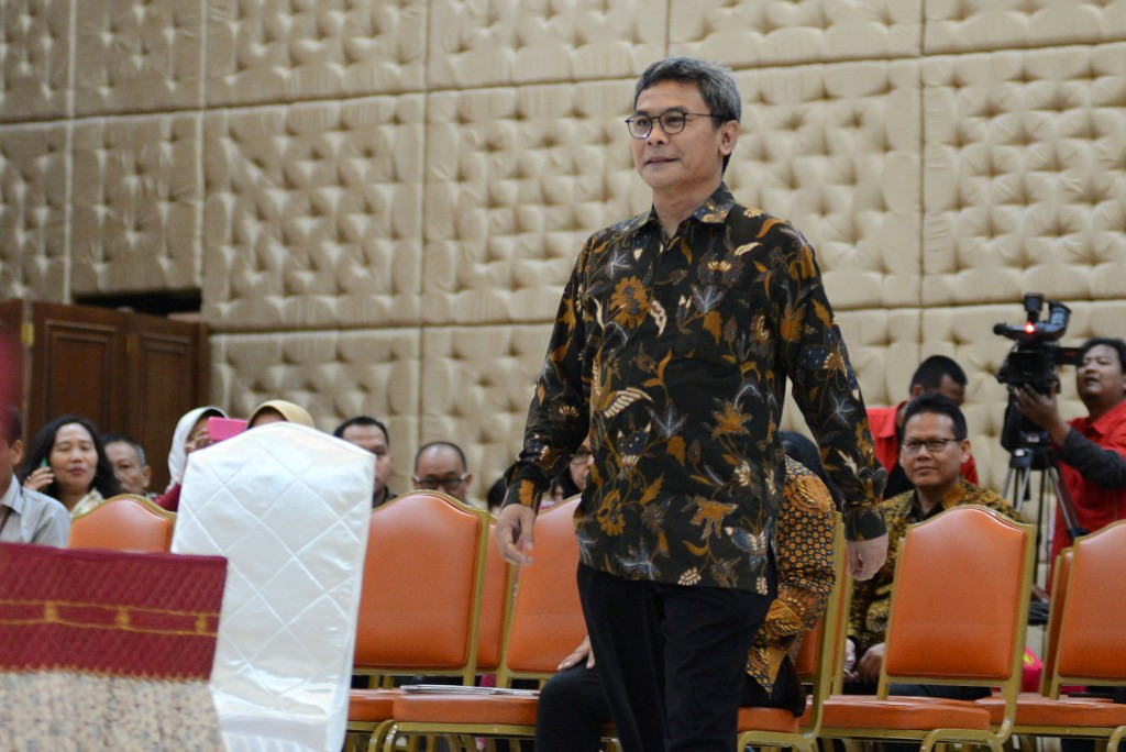 Plt Pimpinan KPK Johan Budi SP. MI/Panca Syurkani.