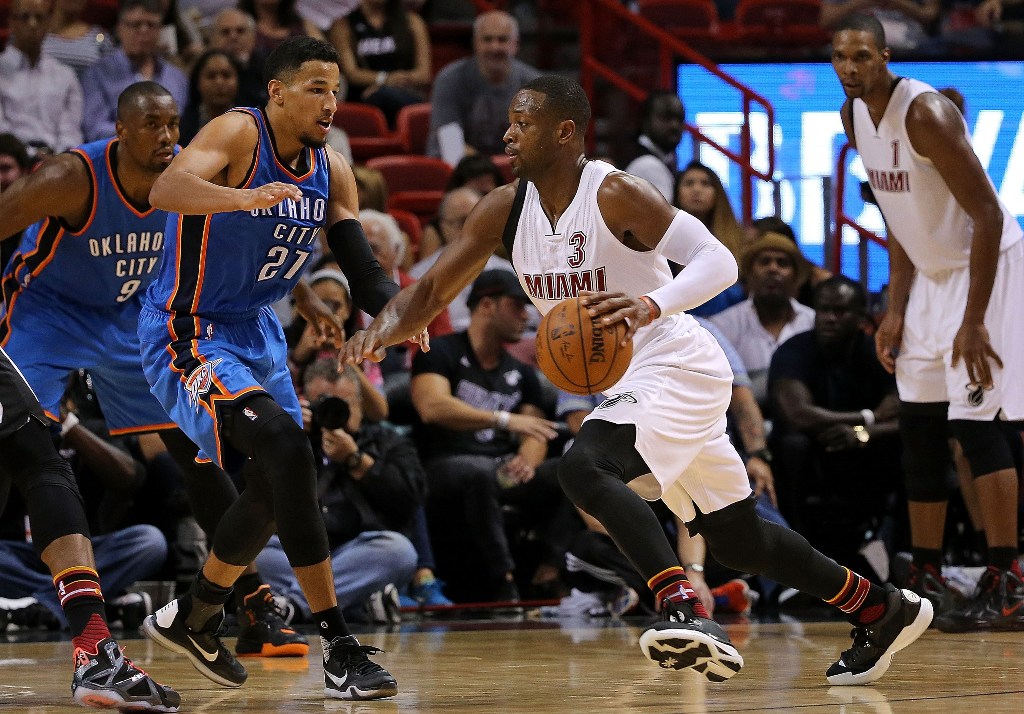 Miami Heat vs Oklahoma City Thunder. (Foto: AFP/Mike Ehrmann)