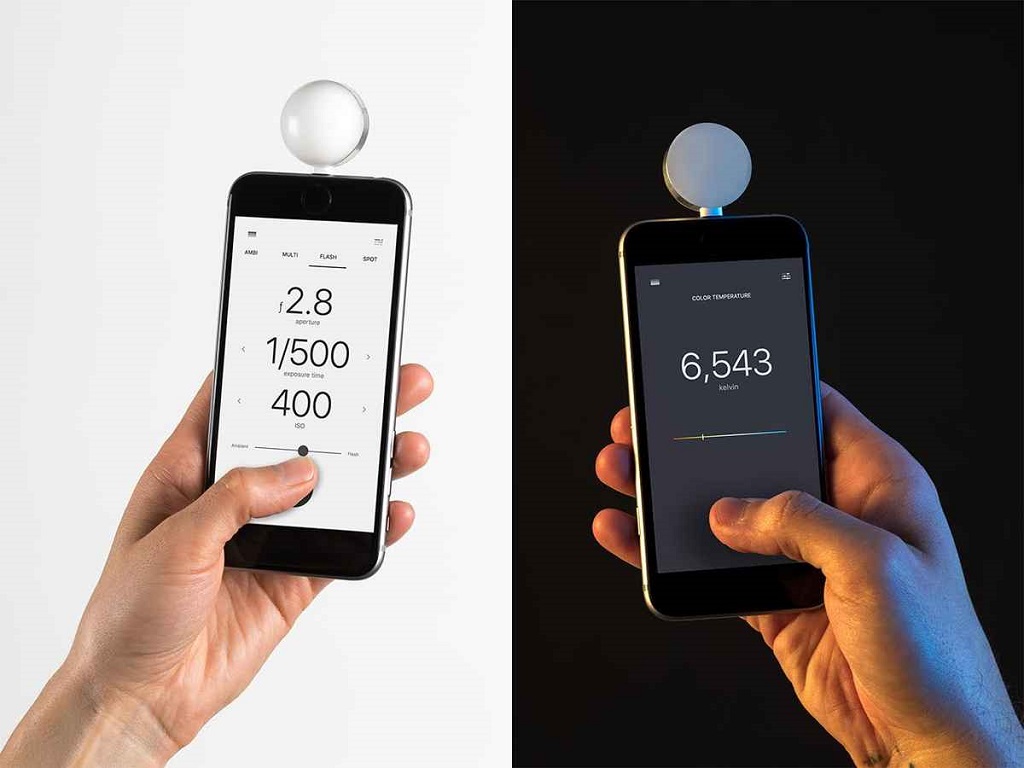 Light meter dari Lumu Power akan menunjukkan pengaturan yang sesuai pada Anda.
