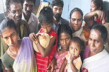 Kamp Pengungsi Korban Banjir di Chennai Memprihatinkan