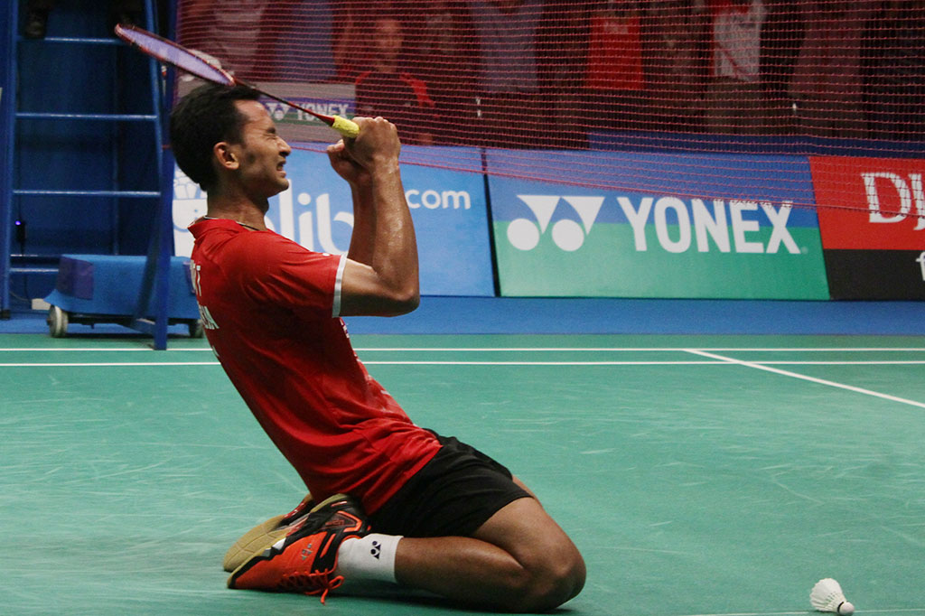Kalahkan Tunggal India, Tommy Sugiarto Juara