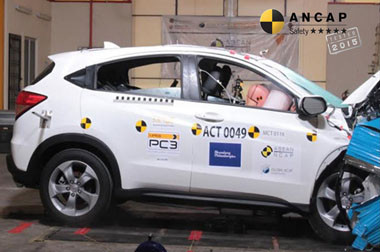 Honda HR-V Raih Lima Bintang Uji Tabrak di Australia 