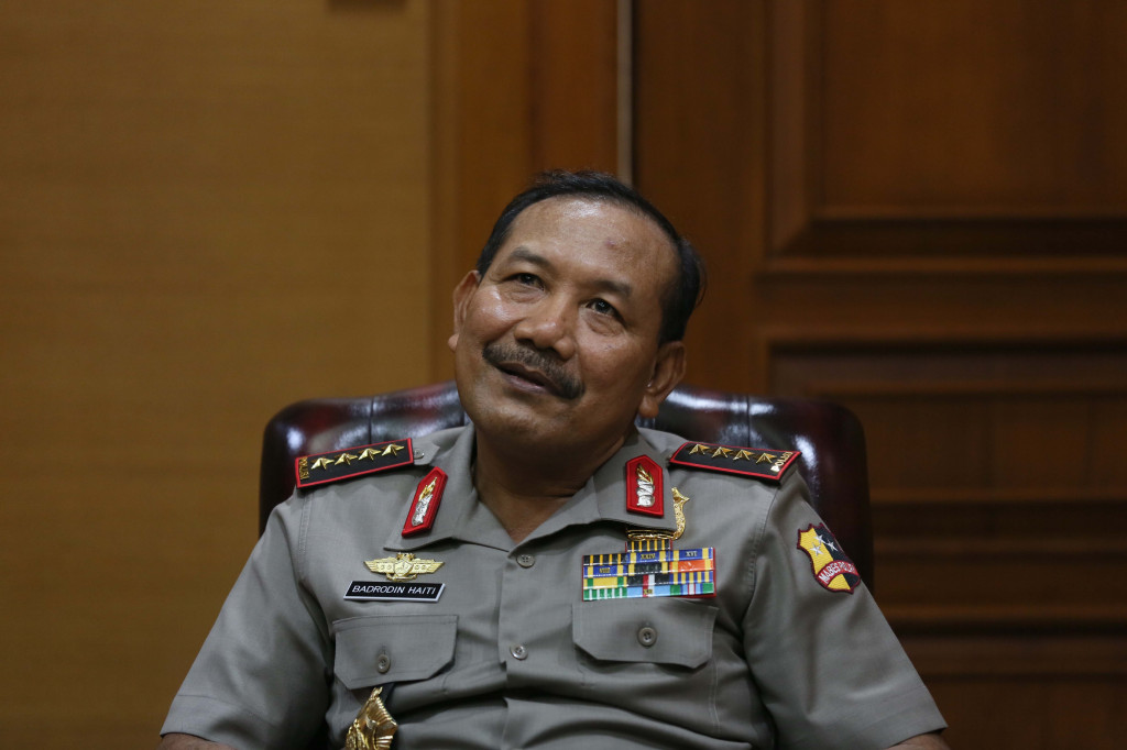 Kapolri Jenderal Badrodin Haiti. Foto: MI/Ramdani