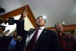 Isakan Novanto di Pidato Pengunduran Diri