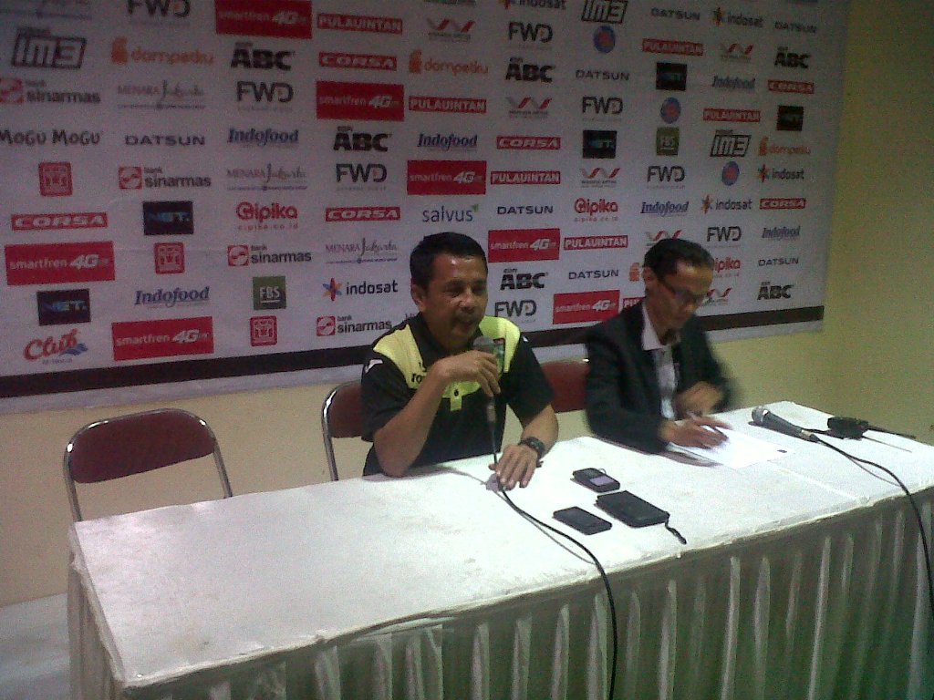 Pelatih Mitra Kukar, Jafri Sastra berharap bisa menang atas PS TNI dan lolos ke semifinal Piala Jenderal Sudirman (PJS) 2015 (MTVN - Roni Kurniawan)