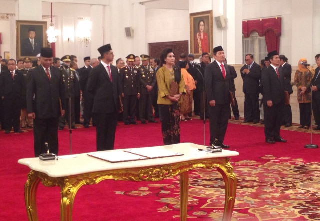 Lima pimpinan baru KPK (Foto: MTVN/Desi Angriani)