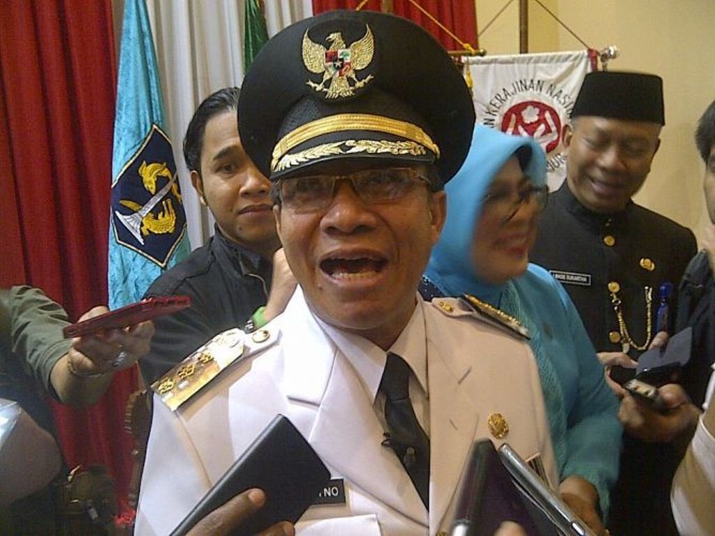 Pj Wali Kota Surabaya, Nurwiyatno usai dilantik (foto: MTVN/Amaluddin)