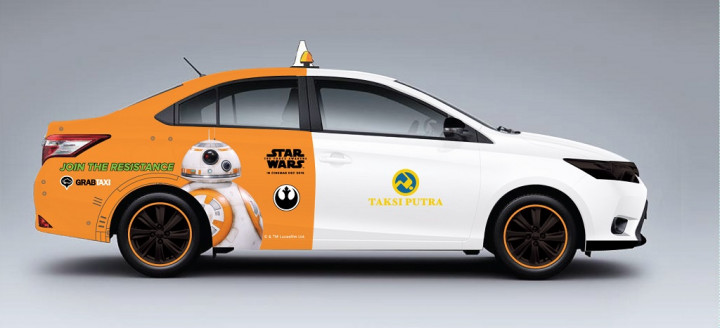 GrabTaxi Sediakan Kendaraan Bertema Star Wars 