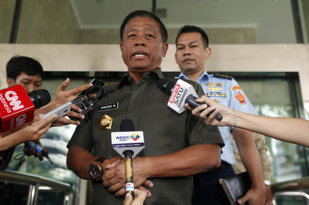  Irjen Kemenhan Marsekal Madya Ismono Wijayanto di Gedung KPK, Jakarta, Rabu 30 Desember 2015. Foto: MI/Rommy Pujianto