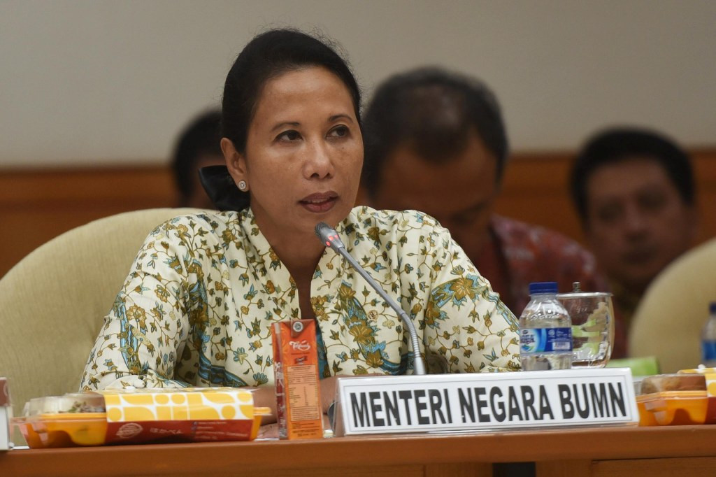 Menteri BUMN Rini Soemarno (ANTARA FOTO/Akbar Nugroho Gumay)