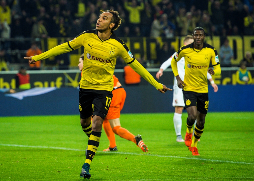 Aubameyang tampil impresif bersama Dortmund pada musim ini (AFP)