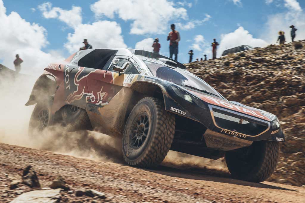 Sebastien Loeb terus tancap gas dan meraih kemenangan di etape-5 Dakar Rally 2016. Red Bull
