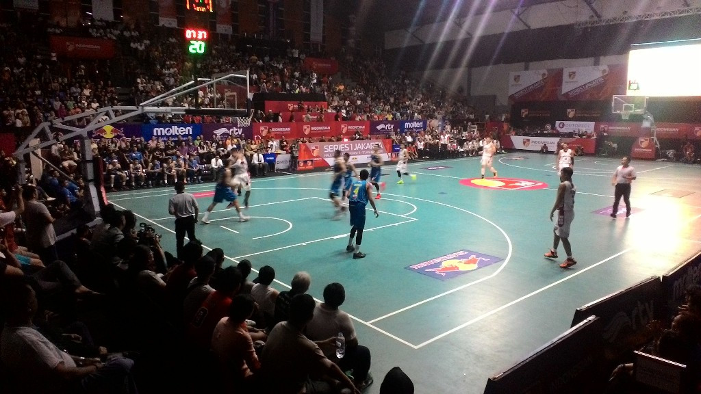 Satria Muda kalahkan M88 Aspac (Foto: MTVN/Fikar)