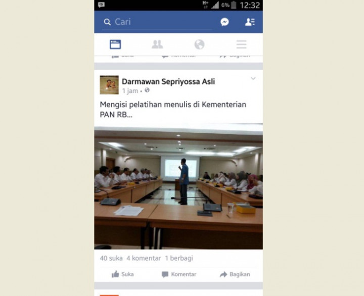 Postingan Eks Redaktur Tabloid Obor Rakyat Berbicara di KemenPAN-RB Dihapus