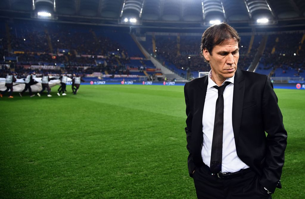 Mantan pelatih Roma Rudi Garcia. (AFP PHOTO / FILIPPO MONTEFORTE)
