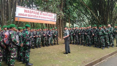 Yonif 315/Garuda Turut Amankan Istana Presiden di Bogor
