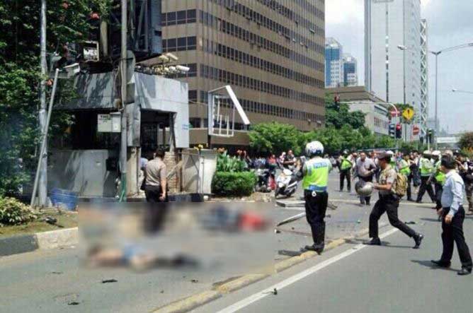 Kabareskrim Datangi Lokasi Ledakan di Sarinah 