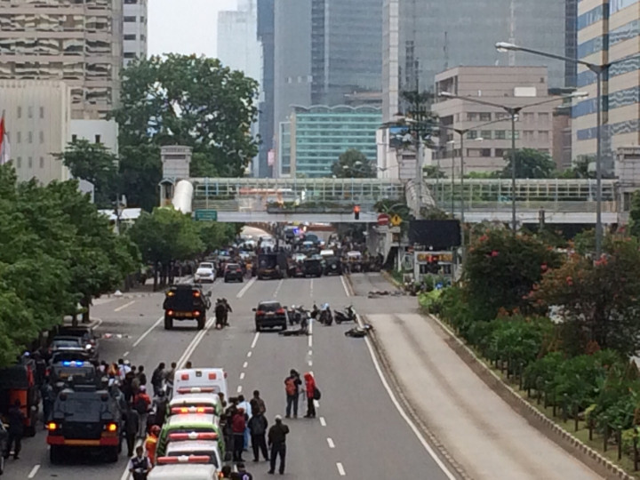 Foto Suasana di Kawasan Sarinah Setelah Ledakan