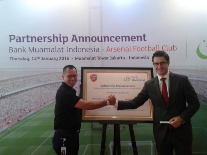 Bank Muamalat Gandeng Arsenal FC