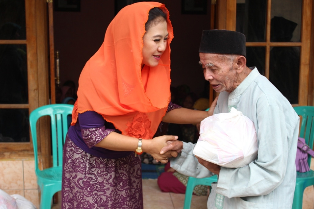 Damayanti saat melakukan kegiatan di Brebes beberapa waktu lalu. Foto: Metrotvnews.com/Kuntoro Tayubi