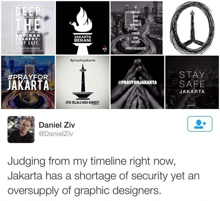 Bom Sarinah di Media Sosial