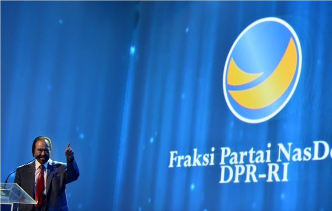 NasDem Chairman Surya Paloh (Photo: Antara/Prasetyo Utomo)